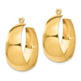 thumbnail image 2 of 14k Polished Hoop Earring Jackets 14k Yellow Gold Earrings, 2 of 3