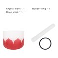 thumbnail image 2 of Cuenco tibetano Lotus Crystal de 8 pulgadas (tecla C roja), 2 of 6