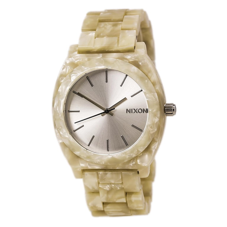Nixon A3271029 Women's The Time Teller Acetate White Dial White