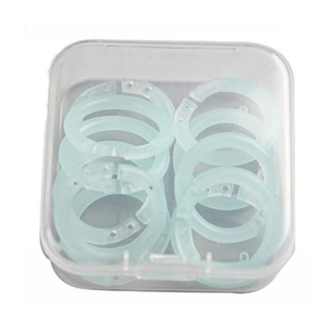 Clearance! 20/100 Pieces Plastic Rings Plastic Loose Leaf Rings Multi Color Plastic Book Rings Flexible for Cards Document Stack and Swatches Organization School Home Or Use,5 Color (15 Mm)