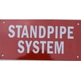thumbnail image 2 of Standpipe System Sign (Aluminium Reflective, RED 4x8), 2 of 2