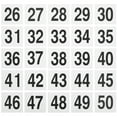 thumbnail image 1 of 25 Pcs Numéros de Table de Restaurant Numéros de Tente Sièges Panneaux Réservés pour Invités, 1 of 9