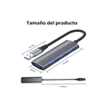 thumbnail image 4 of Adaptador Multipuerto Hub Delgado De 4 Puertos Usb 3.0 Plata, 4 of 4