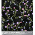 thumbnail image 1 of Soimoi Poly Georgette Tissu Dot, Feuilles & Tissu Imprimé Floral 1 Yard 42 Inch Wide, 1 of 3