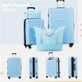thumbnail image 3 of Light Blue 2-Piece ABS Expandable Spinner Luggage Set with TSA Lock, 20" & 28" Suitcases for Travel, 3 of 10