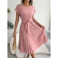 thumbnail image 4 of Floral Printed Dress for Women Summer Pleated Design Fashionable Comfortable, 4 of 6