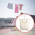thumbnail image 2 of Canvas Clothespin Bag, Portable Reusable Oxford Cloth Hanging Storage Organizer, Laundry Clothes Pin Holder with an Extra-Large Hook for Hanging and Effortlessly Slidingwith, 2 of 9