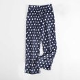 thumbnail image 2 of Edvintorg Pajama Pants for Women Fashion Dot Printing Casual Loose Elastic Waist Pants Lounge Sleepwear Winter Keep Warm Flannel Pants with Pocket Plus Size Pj Pants Women, 2 of 6