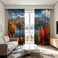 thumbnail image 4 of EGNMCR Trendy Printed Patterns With A Strong Decorative Look Light Blocking Curtains For Dorm Rooms Polyester Curtains, 4 of 6