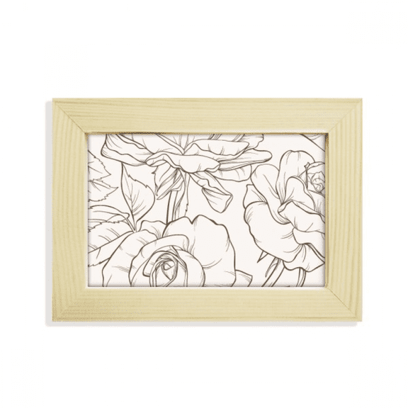 Line Drawing Drawing Art Desktop Decorate Photo Frame Picture Art Painting 5x7 inch