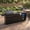 Black, variant on 84 Inch Outdoor Kitchen Island, 6 Burner 75300 BTU Stainless Steel Propane Gas Grill Island with Sink and Refrigerator, SS304 Modular BBQ Barbecue Island with Granite Countertop and Rotisserie Kit