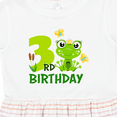 thumbnail image 4 of Inktastic 3rd Birthday Princess Frog Girls Toddler Dress, 4 of 5