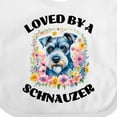 thumbnail image 4 of Inktastic Schnauzer Dog Lover Girls Baby Bib, 4 of 4