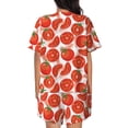 thumbnail image 3 of Lsque Tomatoes Women's Short-Sleeved Pajama Set - 2 Piece Soft and Lightweight Sleepwear Set-X-Large, 3 of 9