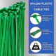 thumbnail image 4 of Bridas para cables plateadas, largas y resistentes, 370 mm x 4,8 mm, paquete de 100, cremallera de nailon de primera calidad, 4 of 5