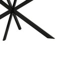 thumbnail image 5 of Holaki 55.11'' -70.86"Retro Rectangular Stretch Dining Table, Grey Carole Top With Black Embossed Center Plate, Black Fine Sand Cross Iron Foot Base Dining Table, With Storage Box., 5 of 9