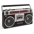 thumbnail image 2 of Boombox Riptunes Negro Estilo Clásico con Reproductor de Cassette y Radio AM/FM para Hombre, 2 of 9