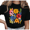 Black-1, variant on Women's Abstract Brush Stroke Colorful Daisy Bouquet Floral Art Graphic Short Sleeve T-shirt Relaxed Fit