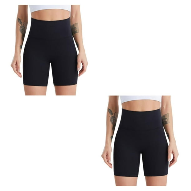 Sonducket Pantalones cortos deportivos de cintura alta para mujer, mallas sin costuras para levantar glúteos y caderas, pantalones cortos para Type3 NO3