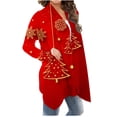 thumbnail image 3 of LOVZFMLL Cardigan pour Femmes Mode Manches Longues Imprimé de Noël, 3 of 5