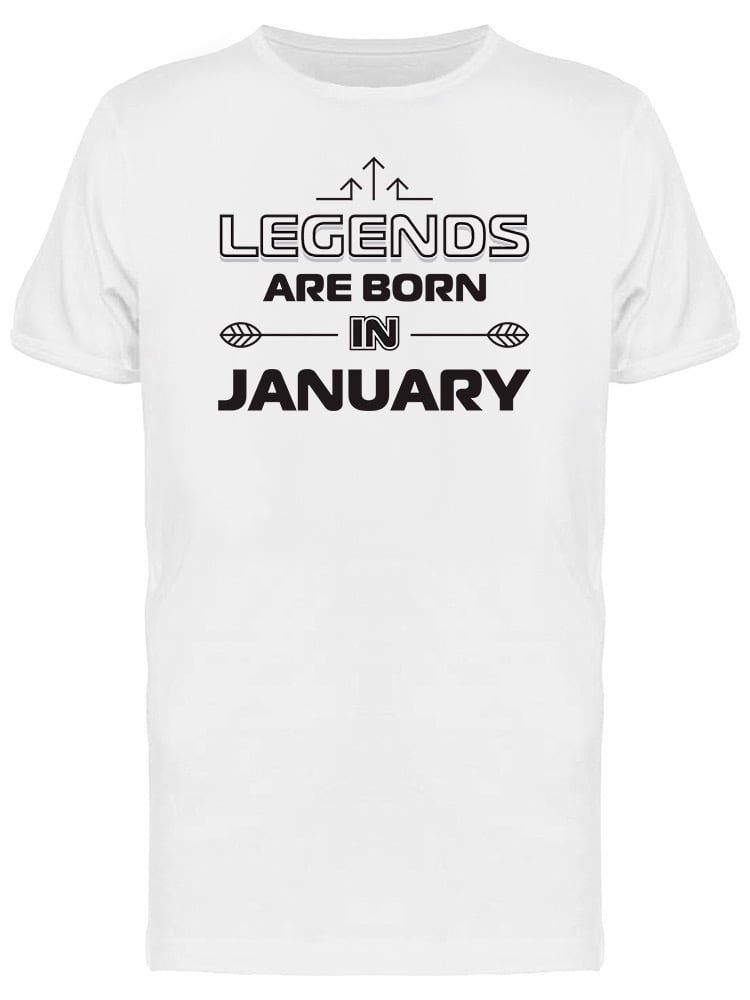 Legends Are Born In January Capricon Aquarius Zodiac Birtday Gift T Shirt 
