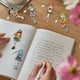thumbnail image 3 of 6 uds DIY marcapáginas acrílico con cristal pequeña bruja punto libro marca dibujos animados, 3 of 9