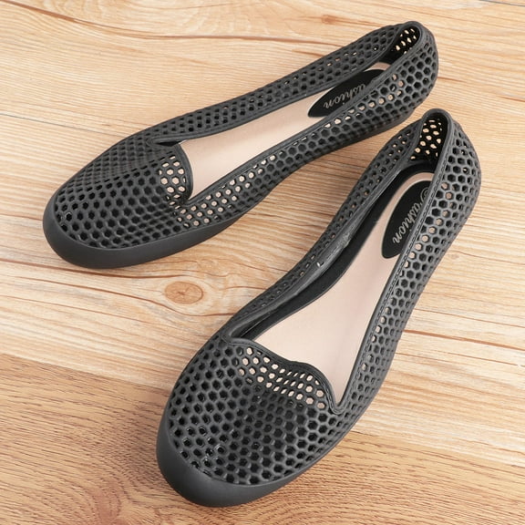 DECORNIJIA sea shoes women Simple Beach Shoes PVC Breathable Women for Holiday