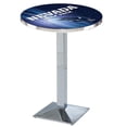 thumbnail image 1 of L217 Université de Nevada 36" Haut - 36" Table de Pub Haut avec Finition Chromée, 1 of 1