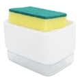 thumbnail image 4 of Dispensador de jabón líquido automático tipo prensa para fregadero de cocina, color blanco, 4 of 15