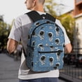 thumbnail image 7 of Haiem Astronaut Lightweight Backpack for School, Classic Basic Water Resistant Casual Daypack for Travel with Bottle Side Pockets, 7 of 7