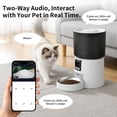 thumbnail image 5 of 5L Automatic Pet Feeder with 200W Camera Timer Quantitative Feeding Remote Control APP Control, 5 of 10