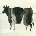 thumbnail image 2 of Robinson, Carol 15x15 White Modern Wood Framed Museum Art Print Titled - Woodgrain Cow, 2 of 4