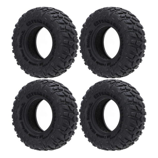 4PCS RC Model Car Tires 1.0 Inch 55x19mm Rubber RC Crawler Car Tires for Axial SCX24 FMS FCX24 AX24 1/18 1/24