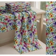 thumbnail image 6 of Soimoi Cotton Voile Fabric Flower & Leaves Watercolor Printed Fabric 1 Yard 56 Inch Wide, 6 of 7