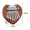 thumbnail image 2 of 8 Touches Mini Kalimba Doigt Pouce Piano Marimba Accessoire Musical Pendentif Cadeau, 2 of 5