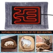 Barhoo Usb Pet Heating Pad Reptile Warming Mat Leather Climbing Pad Temperature Adjustable Small Animal Insulation Pad for Tortoise Lizard 1* Heating Element