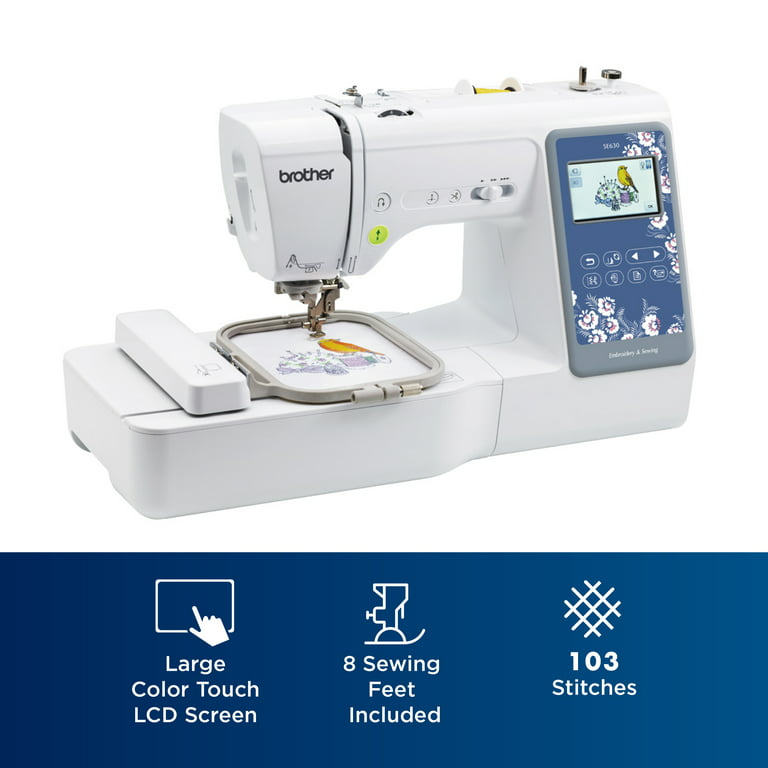 Bordadora doméstica – máquina de coser BROTHER SE630 – Maquinas de  Confección