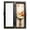 Black, variant on 11x14 Nature Wood Shadow Box Frame, 1.57" Deep Glass Door with Lock
