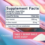 Myo-Inositol & D-Chiro Inositol Powder for Menstrual Cycle & Ovarian Health Support | 40:1 Ratio | 2.17 oz, 30 Servings