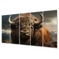 thumbnail image 2 of Designart "Bison Likeness " Animals Metal Art Print Set, 2 of 5