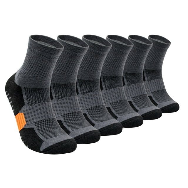 Thick Socks for Men 6 Pairs Thick Bottom Loop Elastic Training Exercise Tube Socks Men