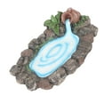 thumbnail image 3 of Estanque de rocas para jardín de hadas JadeshayMX Resina Duradera Pintada A Mano 6,5 pulgadas de largo Accesorios de jardín para Estanques en miniatura decoración Al Aire Libre, 3 of 5