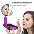 thumbnail image 4 of Flip Mobile Phone Case With Makeup Mirror, Suitable For Samsung Series Silicone Anti-drop Mobile Phone Case (black), 4 of 5