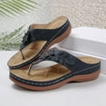 thumbnail image 5 of Modstep Women's Orthopedic Sandals 2026 Dressy Wide Width Flip Flops with Arch Support Shoes Casual Summer Beach Wedge Non Slip on Slides Blue 6, 5 of 7