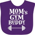thumbnail image 3 of Inktastic Mom's Gym Buddy Fitness Workout Boys or Girls Baby Bib, 3 of 4