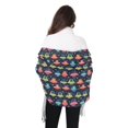 thumbnail image 4 of FORMRS Womens Scarf Winter Soft Long Big Warm Shawls Wrap Tassel Scarves, Cartoon Space Cat, 4 of 9