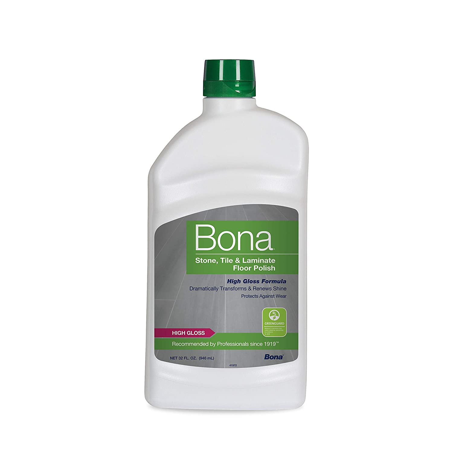 Bona Hard Surface Floor Polish 32 Fl Oz, High Gloss Polish For Laminate Floors