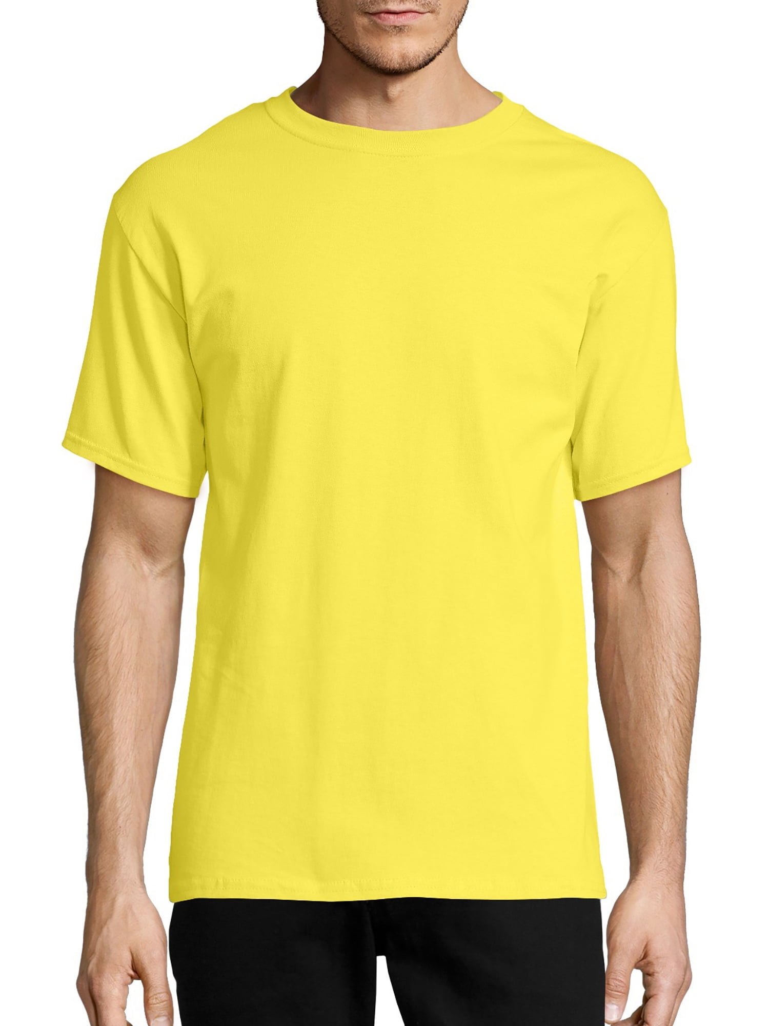 Hanes Men's and Big Men's Tagless Short Sleeve Tee, Up To Size 6XL
