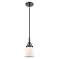 thumbnail image 6 of 447-1P-AC-G181S Innovations Lighting Canton - 1 Light Cord Hung Mini Pendant-5.25 Inch Wide and 11.13 Inch Tall-Antique Copper Finish-Matte White, 6 of 7