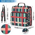 thumbnail image 2 of FORMRS Zipper Binder with Shoulder Strap 2-inch Ring 500 Sheet Capacity File Bag, Green Plaid, 2 of 5